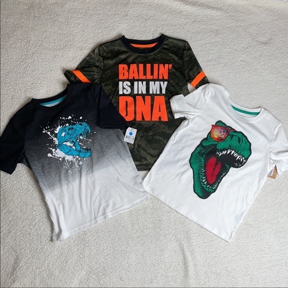 Balling in my DNA Camo Shirt Dinosaur shirts Lot New with Tags Get All 3 New - Picture 8 of 9
